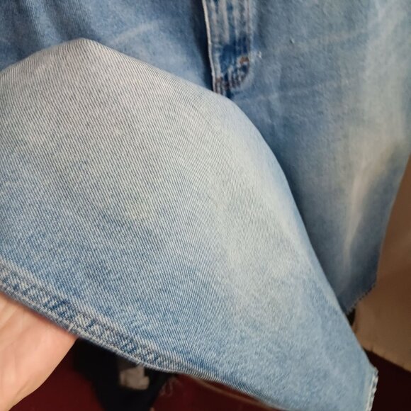 Women's 34/20W Short Vintage Gitano Tapered Denim Jeans 38x29 1990's Faded - Picture 8 of 8